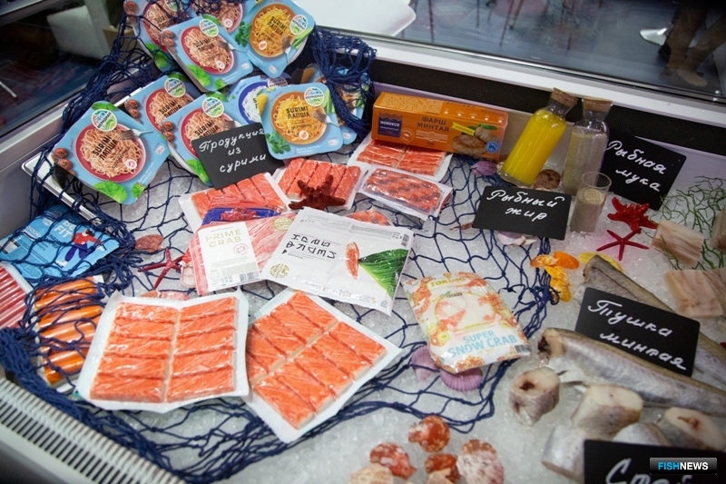 На выставке была представлена самая разная рыбная продукция