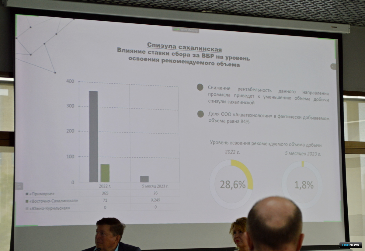 Добыча спизулы за 2022-2023 гг.