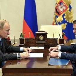 Президент Владимир Путин провел рабочую встречу с руководителем Росрыболовства Ильей ШЕСТАКОВЫ. Фото пресс-службы главы государства
