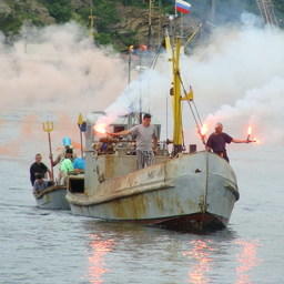 Празднование Дня рыбака в РК «Приморец», 10 июля 2010 г.