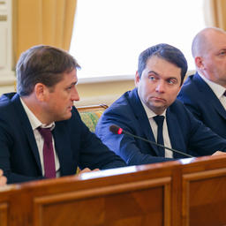 Руководитель Росрыболовства Илья ШЕСТАКОВ и врио губернатора Мурманской области Андрей ЧИБИС. Фото пресс-службы правительства региона