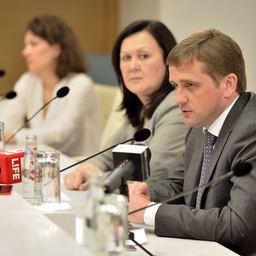 Руководитель Росрыболовства Илья ШЕСТАКОВ на пресс-конференции в Санкт-Петербурге. Фото пресс-службы ФАР