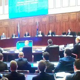 В Хабаровске проходит совместное заседание коллегий Генпрокуратуры и Минвостокразвития на тему рыбного хозяйства.