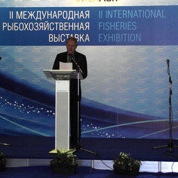Руководитель Росрыболовства Андрей КРАЙНИЙ на открытии выставки