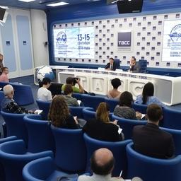 Пресс-конференция заместителя министра сельского хозяйства – руководителя Федерального агентства по рыболовству Ильи ШЕСТАКОВА. Фото пресс-службы ФАР