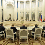 Президент России Владимир Путин встретился с вновь избранными руководителями регионов РФ. Фото пресс-службы администрации Приморского края