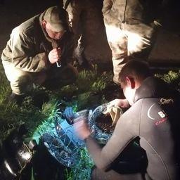 В Ростовской области казаки задержали нелегального раколова с добычей. Фото управления информационной политики правительства региона