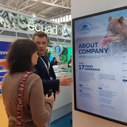 Генеральный директор Expo Solutions Group Иван ФЕТИСОВ и генеральный директор Fishnews Яна ЯШИНА