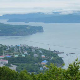 Вид на прибрежье Камчатки