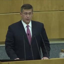 Помощник президента – начальник Контрольного управления президента РФ Дмитрий ШАЛЬКОВ. Кадр из видеотрансляции заседания Госдумы