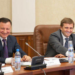 Заместитель руководителя Росрыболовства Петр САВЧУК и глава Федерального агентства по рыболовству Илья ШЕСТАКОВ