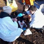 Студенты Мурманского государственного технического университета посетили рыбоучетное заграждение на реке Кола. Фото пресс-центра МГТУ