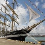 Учебный парусник «Крузенштерн» завершил свое долгое пребывание в олимпийском Сочи. Фото пресс-службы КГТУ.