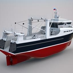 Проект МРТР-35. По умолчанию судно оборудовано траловым комплексом, но можно предусмотреть вариант оснащения для промысла креветки