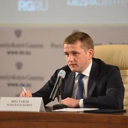 Заместитель министра сельского хозяйства РФ – руководитель Федерального агентства по рыболовству Илья ШЕСТАКОВ на пресс-конференции. Фото пресс-службы Росрыболовства