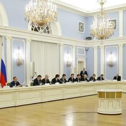 Премьер-министр Дмитрий МЕДВЕДЕВ провел 32-е заседание Консультативного совета по иностранным инвестициям в России. Фото пресс-службы Правительства РФ