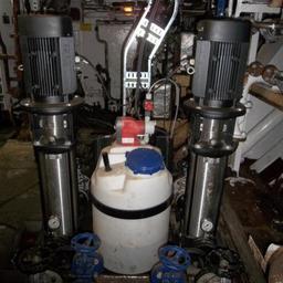 Питательные насосы котла Alfa Laval Aalborg и бак ввода присадок, РТМК-С «Борис Сыромятников»
