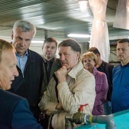 Губернатор Магаданской области Сергей НОСОВ и вице-премьер Алексей ГОРДЕЕВ посетили Ольскую экспериментальную производственно-акклиматизационную базу. Фото пресс-службы правительства региона