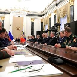 Глава государства Владимир ПУТИН провел заседание Совета Безопасности. Фото пресс-службы президента