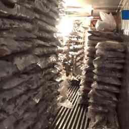 Еще часть лишней рыбы нашли среди замороженной легальной продукции предприятия. Кадр оперативной съемки