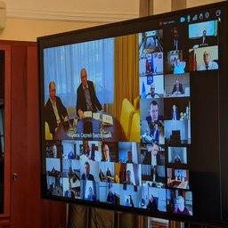 Возможные меры по поддержке судостроителей президент ОСК Алексей РАХМАНОВ озвучил на заседании Бюро Союза машиностроителей России. Фото пресс-службы корпорации