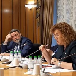 Вопрос о квотных аукционах главе ФАС Игорю АРТЕМЬЕВУ задала депутат Ольга ЕПИФАНОВА. Скриншот видео