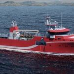 Среднее краболовное судно проекта СКС57 «Кунашир» с композитными RSW-танками