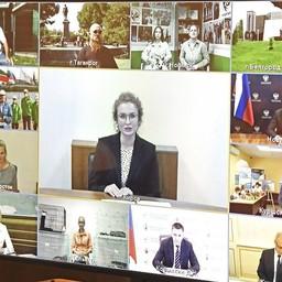 Встреча прошла в режиме видеоконференции. Фото пресс-службы главы государства
