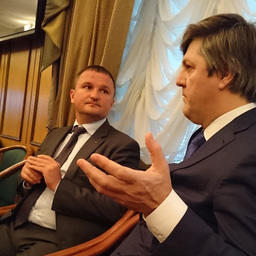 Управляющий ГК «Доброфлот» Александр ЕФРЕМОВ и Заместитель министра транспорта Виктор ОЛЕРСКИЙ