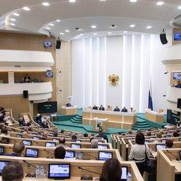 Закон о контрсанкциях одобрили на 436-м заседании Совета Федерации. Фото пресс-службы СФ