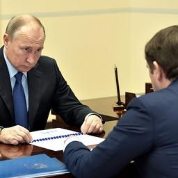 Президент Владимир Путин провел рабочую встречу с руководителем Росрыболовства Ильей ШЕСТАКОВЫМ. Фото пресс-службы главы государства