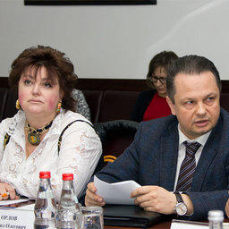 Людмила ЧИКИНА (Роспотребнадзор) и Михаил ОРЛОВ, директор департамента Минсельхоза России 