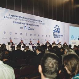 Губернатор Камчатки Владимир ИЛЮХИН выступил на пленарном заседании Международного рыбопромышленного форума в Санкт-Петербурге. Фото пресс-службы правительства края