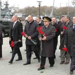 Проводы «Паллады» в кругосветное плавание. Владивосток, ноябрь, 2007 г.