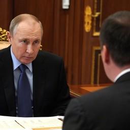 Президент Владимир ПУТИН провел рабочую встречу с министром сельского хозяйства Дмитрием ПАТРУШЕВЫМ. Фото пресс-службы главы государства