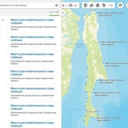 Жители Сахалина смогут воспользоваться интерактивной картой для построения маршрута к месту легальной добычи лосося