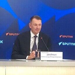 Председатель Комитета Совета Федерации по аграрно-продовольственной политике и природопользованию Александр ДВОЙНЫХ ответил на вопросы журналистов на пресс-центре «Россия сегодня». Скриншот трансляции