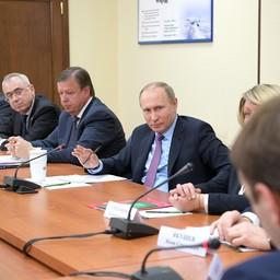 Глава государства Владимир ПУТИН на встрече с представителями бизнес-сообщества Ярославской области. Фото пресс-службы президента