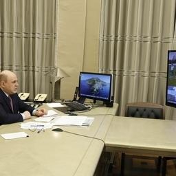 Меры по поддержке экономики в период пандемии прокомментировал председатель правительства Михаил МИШУСТИН на совещании с вице-премьерами. Фото пресс-службы кабмина