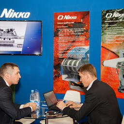 Новый участник выставки – японская фирма Nikko – представила современные машины для обработки рыбы и икры