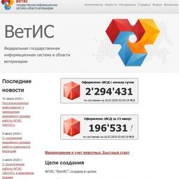 Федеральная государственная информационная система в области ветеринарии будет переведена в штатный режим работы 23 июля