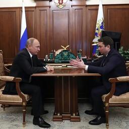 Президент Владимир ПУТИН провел встречу с врио губернатора Мурманской области Андреем ЧИБИСОМ. Фото пресс-службы главы государства