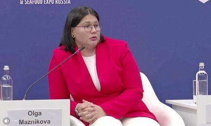 Директор департамента анадромных рыб ВНИРО Ольга МАЗНИКОВА. Скриншот видеотрансляции