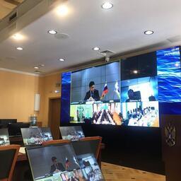 Заместитель министра по рыболовной политике — директор департамента рыбохозяйственной политики Министерства морских дел и рыболовства Республики Корея ЦОЙ Ён Сок. Фото пресс-службы Росрыболовства
