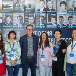 Коллектив Fishnews. Специалисты нашего медиахолдинга освещали события форума и выставки и сами участвовали в некоторых из них