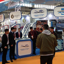 Участники национального стенда России на China Fisheries and Seafood Expo - 2016