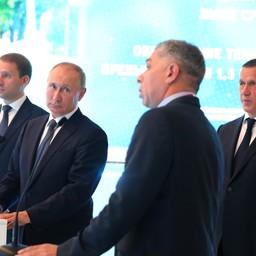 Во время Восточного экономического форума в сентябре 2019 г. президент России Владимир ПУТИН и основатель компании «Гидрострой» Александр ВЕРХОВСКИЙ запустили новый рыбоперерабатывающий комплекс компании «Курильский рыбак» на острове Шикотан. Фото пресс-службы главы государства