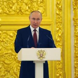 Президент Владимир ПУТИН на церемонии вручения верительных грамот. Фото пресс-службы главы государства