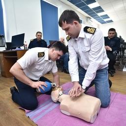 Углубленные курсы первой помощи «Русского краба» проходят старшие и вторые помощники капитана