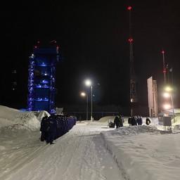 Ракета-носитель «Рокот» с тремя космическими аппаратами «Гонец-М» отправилась с космодрома «Плесецк». Фото пресс-службы ЦСМС